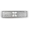 AUTO-STYLE Portaplacca sintetica 'Click' 52 x 11 cm Argento