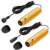 Movo LV-6 Pro Grade - Set microfono a condensatore lavalier XLR omnidirezionale e cardioide (alimentazione phantom 48V)