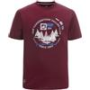 Jan Vanderstorm T-shirt Terno da uomo, Rosso scuro, 7XL Grote maten