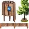 KOTARBAU® Staccionata in Legno per Giardino - 110 x 10 cm - Recinzione Giardino Esterno in Legno - Marrone - Steccato