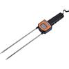 Cryfokt Misuratore di umidità per Fieno, Misuratore di umidità per Cereali 5-49,9% Analizzatore di Contenuto d'Acqua Portatile Strumenti LCD Misuratore di umidità per Paglia di Cereali/Grano/Mais