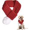 CAIKAILIOR Cane di Natale, Costume natalizio per cani Sciarpa Costume per cani Costume Cane Animale domestico Natale Christmas Costume Abbigliamento per cani Rosso Costumi natalizi Sciarpe natalizie, per giorni