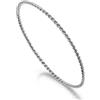 Dankadi Braccialetto sottile intrecciato in argento 925, rotondo, 2 mm di larghezza, pezzo 1/2/3, impilabile 60, 65, 68 mm, braccialetto rigido testurizzato liscio, semplice classico, per donna madre