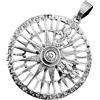 Kiss of Leather 289 - Ciondolo a forma di bussola, in argento Sterling 925