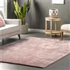 nuLOOM Loni Tappeto a pelo lungo, lavabile in lavatrice, 15,5 x 20,5 cm, rosa