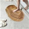 KRIPINC Tappeto Piccolo con Motivo a Anelli di Albero, Tappeto Bagno Diatomite Assorbente Antiscivolo, Tappeti Moderni per Salotto, Cameretta, Scendiletto, Ingresso Interno (Stile B, 50x80cm)