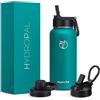 Hydropal Borraccia Termica in Acciaio Inox, Borraccia con Cannuccia 500ml/750ml/1L/1.2L/1.9L, Bottiglia Termica Doppia Parete per Bevande Calde e Fredde, Thermos Senza BPA per Scuola, Sport, Palestra