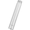 Fdit Tubo tondo con prolunga doccia in acciaio inox da 4 pollici con placcatura in cromo per accessori da bagno