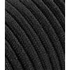 LaMorell LightDesign Cavo Elettrico Tondo/Rotondo Rivestito in Tessuto. Colore Nero Cotone. Sezione 2x0.75 (10 Metri)
