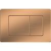 Wunderbad Piastra di pressione compatibile con Geberit Duofix Sigma/Delta/BASIC piastra di azionamento per 2 quantità (acciaio inox oro rosa)