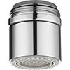 CIENCIA Aeratore per rubinetto con filettatura esterna da 24 mm, M24, in ottone, a doppia funzione, per rubinetto con filettatura interna da 24 mm, AFA007