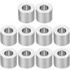 PATIKIL M6 Rotondo Alluminio Spaziatori, 10pz Metallo Spaziatore Alluminio 6.2mm ID x 12mm OD x 10mm L Spessore Alluminio Spaziatore 1/4in ID Vite Stando ff per 1/4 o M6 Vite Bulloni