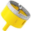 Aohhy Sega a Tazza Diamantata 60mm con Punte Guida, Professionale Vacuum Brasato Punte per Trapano Diamantate per Piastrelle, Porcellana, Vetro, Marmo e Ceramica