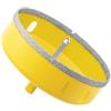 Aohhy Sega a Tazza Diamantata 115mm con Punte Guida, Professionale Vacuum Brasato Punte per Trapano Diamantate per Piastrelle, Porcellana, Vetro, Marmo e Ceramica