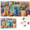 Reofrey Puzzle 1000 Pezzi - Candele Floreali Alla Frutta, Puzzle Adulti Forma Speciale, Sfida Impossibile Divertente Per Famiglie & Decorazione 41x80cm - Idea Regalo Per Appassionati Puzzle classici