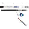 Mitchell Neuron Combo, Canna da pesca e mulinello, combo spinning, pesca in mare - barca, sgombro, merluzzo, passera e merlano, unisex, bianco/blu, 2,12 m | 100-300 g