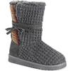MUK LUKS Clementine, Stivale Donna, Plaid Grigio, 40.5 EU