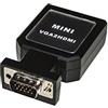 LINK LKADAT129 - Adattatore da VGA maschio e audio jack 3,5 mm a HDMI femmina (60,5x55x20 mm, nero) - Risoluzione fino a 1080p Full HD - Alimentazione USB senza driver inclusa