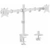 Equip 650167 - Supporto da tavolo snodato per doppio monitor, 17-32, colore: Bianco