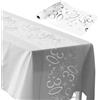 ddckj Addobbi 30 Anni Compleanno 28 cm x 10 m Runner Argento Decorazioni Tavolo Compleanno Tavolo Ritagliabile Tovaglia per Compleanno Adatto per Feste di Uomo e Donna