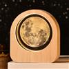 Kiimiipa 3D Sfera di Cristallo Luce Notturna, Lampada a LED con Sistema Solare, Luce Notturna con Scena Notturna di Astronomia, Sfera di Cristallo 3D Solare per Decorazione Domestica