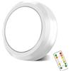 MOUJUCHI Luci Led a Batteria, 1 Pcs Mini Luce adesiva a batteria Luce Led Sottopensile per Scale, Armadio, Sottopensile, Cucina, Corridoio, Camere per Bambini (Bianco)