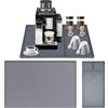Dreamsolearoy Tappetino per Macchina da caffè, scolapiatti, 40 x 51 cm, Tappetino in Silicone con Tappetino scolapiatti, Resistente al Calore, Antiscivolo, in Silicone sotto Il caffè
