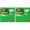 Scotch Nastro adesivo Magic - 1 Rotolo da 19 mm x 10 m - Nastro Trasparente Opaco e Scrivibile Ottimo per Casa, Ufficio e Scuola (Confezione da 2)