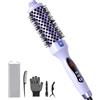 FELLAT Thermal Brush, Spazzola Termica Arricciante, Spazzola Rotonda Termica Elettrica Ionica Per Ricci Naturali, 9 Temperature Regolabile, Meno Danni, Fusto Da 38mm, Doppia Tensione