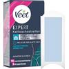 Veet Expert - Strisce di cera fredda per zona bikini e ascelle, strisce di cera per la depilazione per tutti i tipi di pelle, con pelle sensibile, 8 strisce doppie = 16 strisce