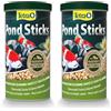 Tetra Pond Sticks - Mangime per Pesci di Stagno, per Pesci sani e Acqua limpida, 1 L (Confezione da 2)