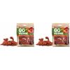 Flamingo Bastoncini per cani - Snack Veggie Dino con Fragola Rossa - 120g - senza glutine - naturale - divertente e salutare (Confezione da 2)