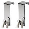 Gedy Appendiabiti da porta o mobiletto singolo cromato, Battente 40CM, Misure e peso prodotto: 14X4,5X7,5 CM & 0,15 KG, Appendi accappatoio bagno in acciaio inox, Design R&S, 2 anni di garanzia