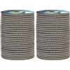 Corderie Italiane 006003656 Treccia elastica grigio perla 8 mm - 5 mt (Confezione da 2)