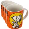 Excelsa MUG PEANUTS HALLOWEEN ML.300 (Confezione da 4)