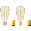 KOZII KRFDE470STACCT Lampadina a LED connessa con attacco E27, dimmerabile con attacco E27 e Alexa (Confezione da 2)