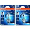 OSRAM COOL BLUE INTENSE H4, +100% di luminosità in più, fino a 5.000 K, lampada frontale alogena, aspetto LED, blister singolo (1 lampada) (Confezione da 2)