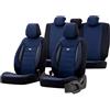 otoM Coprisedili universali in Tessuto 'SelectedFit Sports' Nero/Blu - 11 Pezzi - compatibili con airbag Laterali