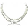 Collana in perle coltivate in acqua dolce con 4 chiusure a baionetta