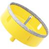 Aohhy Sega a Tazza Diamantata 100mm con Punte Guida, Professionale Vacuum Brasato Punte per Trapano Diamantate per Piastrelle, Porcellana, Vetro, Marmo e Ceramica