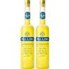 Pallini Limonzero - 500 ml - Limoncello analcolico nato dall'infusione del pregiato Limone Costa D'Amalfi IGP raccolto a mano a Vietri sul Mare, Amalfi. (Confezione da 2)
