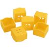 PATIKIL Porta Gessetto per Biliardo, 7Pz Porta Gesso da Biliardo, Porta Gesso Portatile, Accessorio per Tavolo da Biliardo per Gesso da Biliardo, Giallo