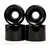RaceBon Ruote da Skateboard da 60 mm Longboard Durezza 78A Ruota da Crociera in Poliuretano Free 608 Cuscinetti e distanziali Set da 4 (Nero)