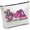 CREATCABIN Borsa in Tela Ragazz da Ginnastica Borsa Cerniera in Metallo Borsa Riporr Articoli Cancelleria Studenti Borsa La Raccolta Strumenti Il Trucco L Donn Fornitur Quotidian Vacanz 18x25cm