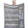 Yesbird Regalo di pensione, regalo per uomini, pensionati, idea regalo per moglie, marito, regalo di addio, colleghi, pensionamento, decorazione, coperta regalo di pensione, 200 x 150 cm