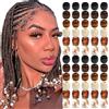 Auroriel 60 Pezzi Perline Capelli in Legno Multi Stile per Treccine Dreadlocks Clip di Intrecciatura DIY Gioielli per Capelli con Inserimento Filo