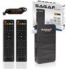 LEYF SUD-0507 Mini Ricevitore Satellitare - DVB-S2 - Full HD 1080p Ricevitore Satellitare Digitale (HDTV, Scart, USB) Astra Hotbird Turksat - 2X Telecomando, Solo per i canali tedeschi
