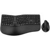 Mobility Lab MOBILKTY Lab - Ergo C30W - Tastiera Combo + Mouse Wireless Ergonomico - AZERTY, Poggiapolsi, Disposizione ergonomica, Inclinazione regolabile della tastiera, DPI regolabili - Windows