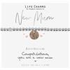 Life Charms Braccialetto da donna con impronte di impronte di piedi, idea regalo