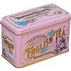New English Teas Teglia vintage vittoriana in rosa con 40 bustine di tè 1869